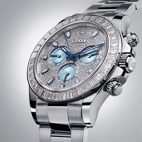 Rolex Cosmograph Daytona Diamond Pave Dial Platinum Men's .